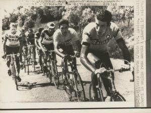 Ciclismo - Felice Gimondi - 51° Giro d'Italia - Tappa Cortina d'Ampezzo-Vittorio Veneto - In azione con Eddy Merckx, Vittorio Adorni, Francisco Gabica e Italo Zilioli
