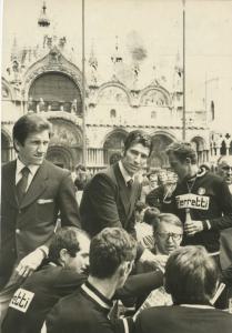 Ciclismo - Felice Gimondi - Venezia - Piazza San Marco - Con Vittorio Adorni e Gianni Motta