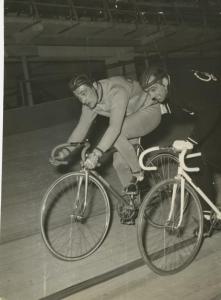 Ciclismo - Fiorenzo Magni - In allenamento con Giorgio Albani