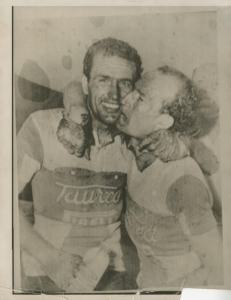 Ciclismo - Alfredo Martini - 30° Giro d'Italia - Tappa Locarno (Svizzera)- Brescia - Con Luciano Maggini vincitore della tappa