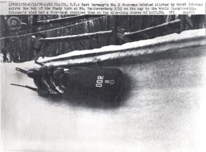 Sport invernali - Bob a quattro maschile - Lake Placid (Stati Uniti d'America) - Campionati mondiali di bob 1978 - La squadra di Germania Est II in azione