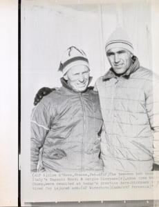 Sport invernali - Bob a due maschile - Alpe d'Huez (Francia) - Giochi della X Olimpiade invernale 1968 -  Eugenio Monti e Sergio Siorpaes - Ritratto