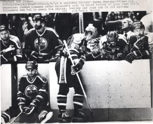 Sport invernali - Hockey su ghiaccio - Uniondale (New York) - Stanley Cup 1983 - Finale New Yor Islanders-Edmonton Oilers - Lo sconforto degli sconfitti