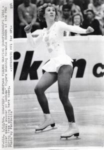 Sport invernali - Pattinaggio di figura su ghiaccio - Pattinaggio artistico individuale femminile - Budapest (Ungheria) - Campionati europei di pattinaggio di figura 1984 - Manuela Ruben in azione
