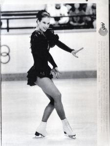 Sport invernali - Pattinaggio di figura su ghiaccio - Pattinaggio artistico individuale femminile - Calgary (Canada)  - Giochi della XV Olimpiade invernale 1988 - Katarina Witt in azione