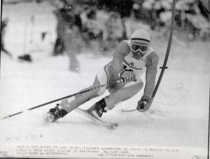 Sport invernali - Sci alpino - Slalom gigante maschile - Adelboden (Svizzera) - Coppa del mondo di sci alpino 1986 - Richard Pramotton in azione