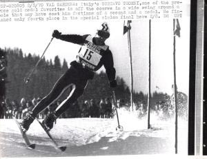 Sport invernali - Sci alpino - Slalom speciale maschile - Ortisei - Campionati mondiali di sci alpino 1970 - Gustavo Thoeni in azione