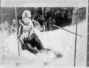Sport invernali - Sci alpino - Slalom speciale maschile - Wengen (Austria) - Coppa del mondo di sci alpino 1975 - Gustavo Thoeni in azione