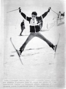 Sport invernali - Sci acrobatico - Livigno - Coppa del mondo di sci acrobatico 1983 - Laura Colnaghi in azione