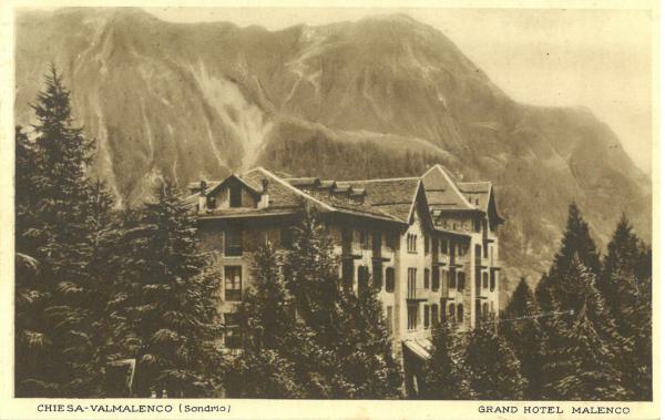 Cartolina del Grand Hotel Malenco