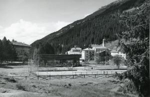 L'edificio della Fonte Ferrugginosa dopo il rifacimento del 1948