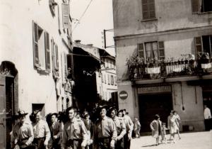 Bersaglieri in piazza Tre Fontane
