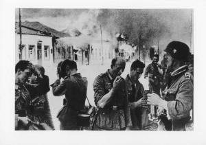 Bielorussia, Vitebsk - Città in fiamme - Truppe tedesche in divisa