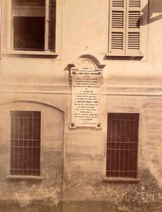 Milano - Pio Istituto dei Sordi in via San Vincenzo - Palazzo - Sede sezione maschile - Lapide