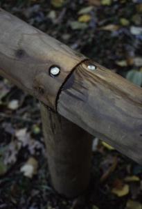Recinzione in legno, particolare - Parco Nord - Cinisello Balsamo