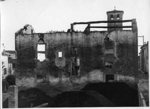 Seconda Guerra Mondiale - Bombardamenti - Canneto sull'Oglio - Casa del Segretario comunale - Torre civica - Deposito carbone