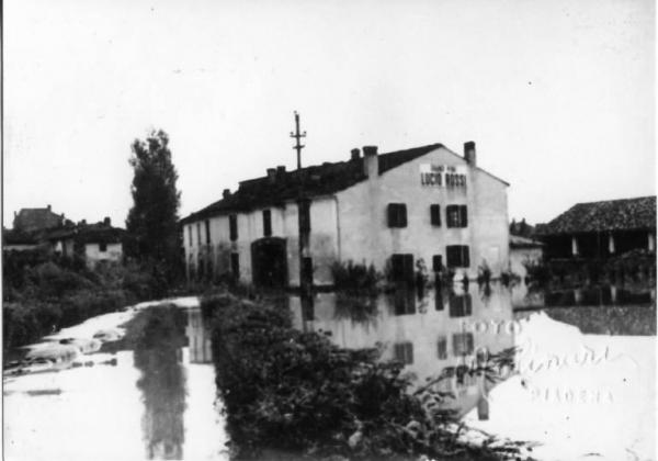 Alluvione 1953 - Fiume Oglio - Canneto sull'Oglio - Località Tagliata