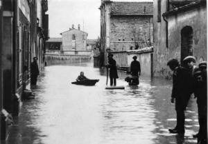 Straripamento 1928 - Canale Naviglio - Canneto sull'Oglio - Via Cavour