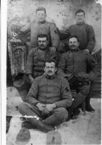 Ritratto di gruppo maschile - Militari / Prima Guerra Mondiale