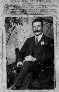 Ritratto maschile - Militare - Delicante Alberici - 1919