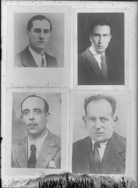 Ritratto maschile: uomini italiani non identificati deportati e morti in un campo di concentramento nazista - Nazi-fascismo