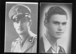 Ritratto maschile: militare in divisa non identificato deportato e morto in un campo di concentramento nazista - Ritratto maschile: uomo non identificato deportato e morto in un campo di concentramento nazista - Nazi-fascismo