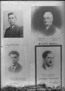 Ritratto maschile: uomini italiani deportati politici morti nel campo di concentramento di Mauthausen (Hartheim e Gusen) - Egidio Piccoli, Ambrogio Tremolada - Nazi-fascismo