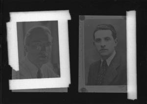 Ritratto maschile: Antonio Molino, segretario generale della Caproni, deportato nel campo di concentramento di Mauthausen-Gusen - Ritratto maschile: giovane uomo non identificato deportato e morto in un campo di concentramento nazista - Nazi-fascismo