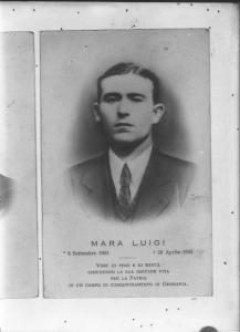 Ritratto maschile: Luigi Mara, giovane uomo deportato e morto nel campo di concentramento di Mauthausen-Gusen - Nazi-fascismo