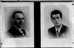 Ritratto maschile a mezzo busto: uomini Italiani non identificati deportati e morti in un campo di concentramento nazista - Nazi-fascismo