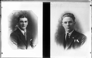 Ritratto maschile a mezzo busto: giovani uomini Italiani non identificati deportati e morti in un campo di concentramento nazista - Nazi-fascismo