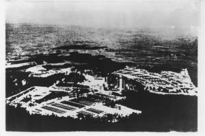 Nazismo - Germania - Campo di concentramento di Buchenwald - Veduta aerea - Seconda guerra mondiale