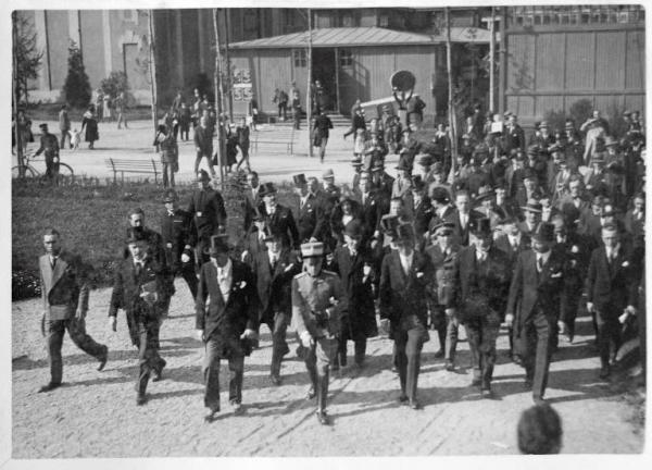 Fiera di Milano - Campionaria 1931 - Visita del duca di Bergamo Adalberto di Savoia