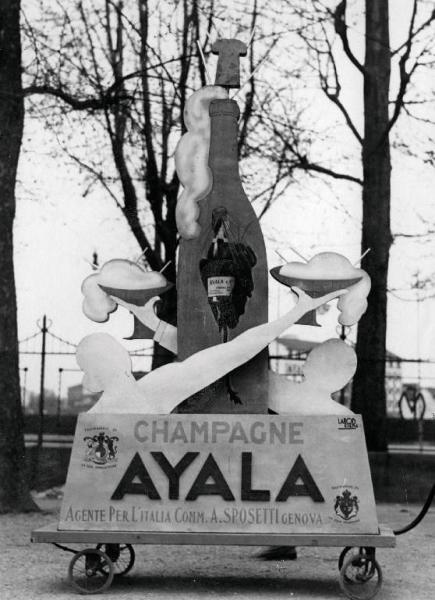 Fiera di Milano - Campionaria 1931 - Pubblicità mobile dello champagne Ayala