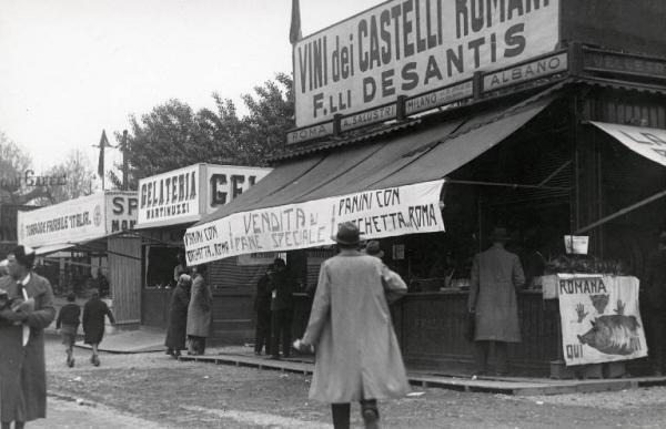 Fiera di Milano - Campionaria 1933 - Settore degli alimentari - Chioschi di degustazione e vendita