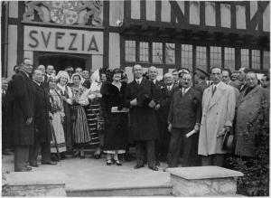 Fiera di Milano - Campionaria 1933 - Visita dell'ambasciatore della Svezia