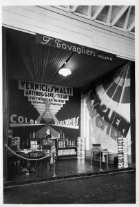 Fiera di Milano - Campionaria 1933 - Padiglione di colori e vernici - Stand della ditta F.lli Tovaglieri