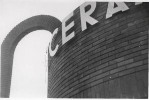 Fiera di Milano - Campionaria 1933 - Chiosco "Litoceramica" della Piccinelli ceramiche Soc. An. - Particolare della facciata