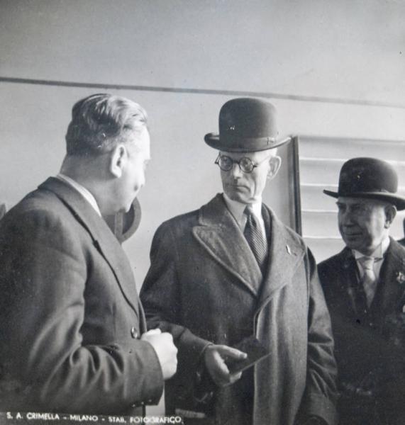 Fiera di Milano - Campionaria 1934 - Visita dell'ambasciatore degli Stati Uniti Breckinridge Long