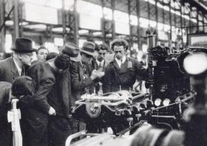 Fiera di Milano - Campionaria 1934 - Visita del presidente della Confindustria Alberto Pirelli