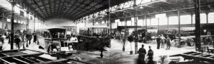 Fiera di Milano - Campionaria 1934 - Salone dell'automobile - Sezione autoveicoli - Veduta panoramica