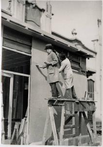 Fiera di Milano - Campionaria 1934 - Lavori di preparazione dei padiglioni