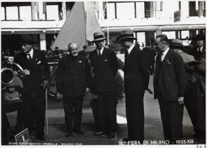 Fiera di Milano - Campionaria 1935 - Visita del duca di Ancona Eugenio di Savoia
