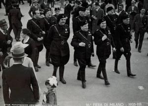Fiera di Milano - Campionaria 1935 - Visita del ministro dei lavori pubblici Luigi Razza