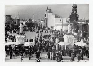 Fiera di Milano - Campionaria 1935 - Entrata di piazza Giulio Cesare e viale delle nazioni