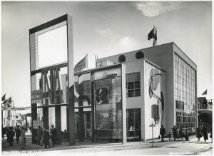Fiera di Milano - Campionaria 1935 - Padiglione dell'INA (Istituto nazionale assicurazioni) - Esterno