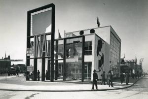 Fiera di Milano - Campionaria 1935 - Padiglione dell'INA (Istituto nazionale assicurazioni) - Esterno
