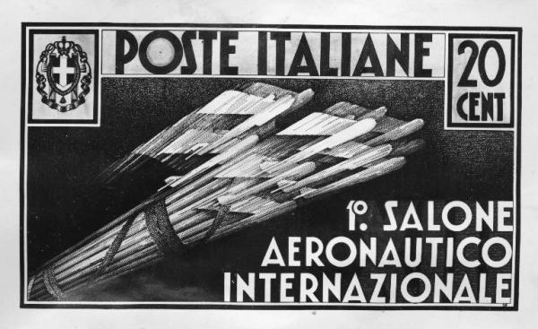 Salone internazionale aeronautico 1935 - Francobollo postale
