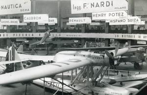 Fiera di Milano - Salone internazionale aeronautico 1935 - Sezione italiana e sezione francese