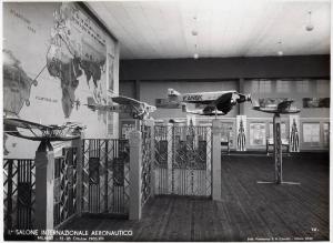 Fiera di Milano - Salone internazionale aeronautico 1935 - Stand del Ministère francais de l'air (Ministero francese dell'aeronautica)